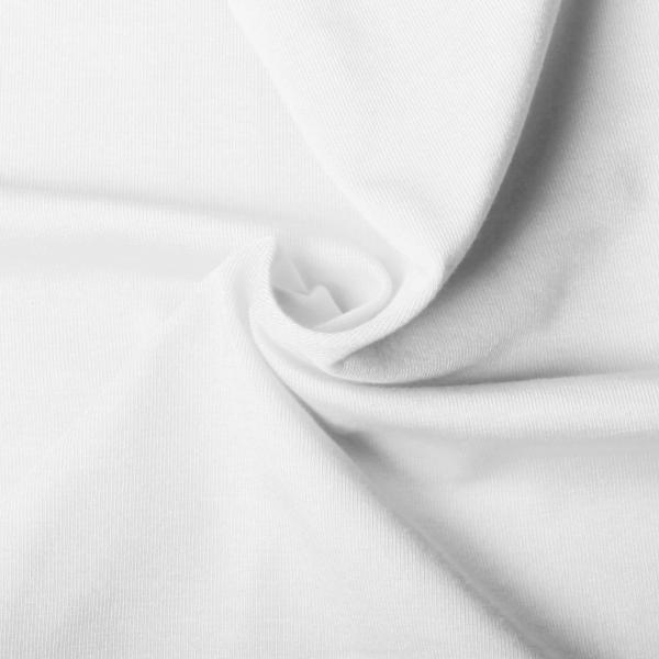 white jersey knit fabric