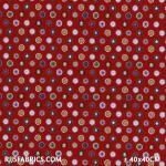 Jersey Cotton Star In Bulb Red Printed Cotton Jersey