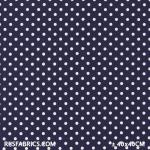 Jersey Dots 8mm Navy White Dots Cotton Jersey