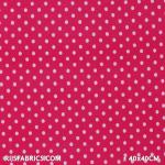 Jersey Dots 8mm Fuchsia Pink Dots Cotton Jersey