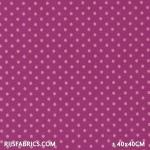 Jersey Dots 8mm  Cardinal / Pink Dots Cotton Jersey