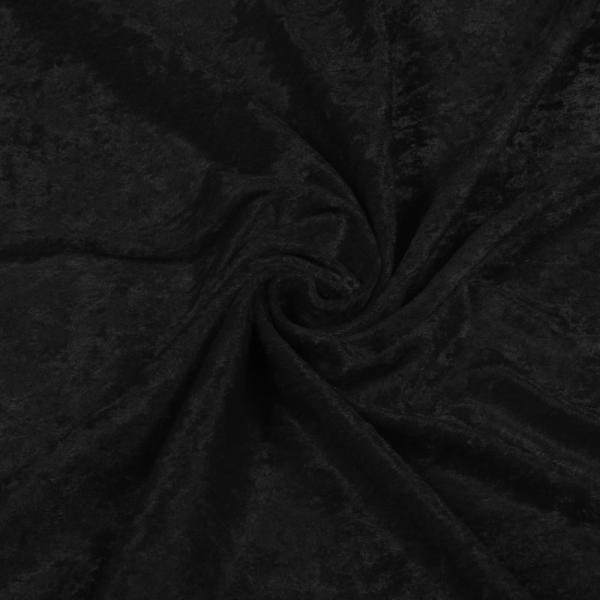 Panne Velvet Fabric Black Panne Velvet Fabric