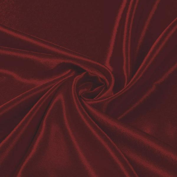 Crepe Satin Dark Red Satin Crêpe Fabric