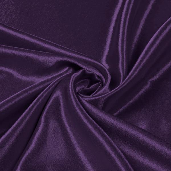 Crepe Satin Purple Satin Crêpe Fabric