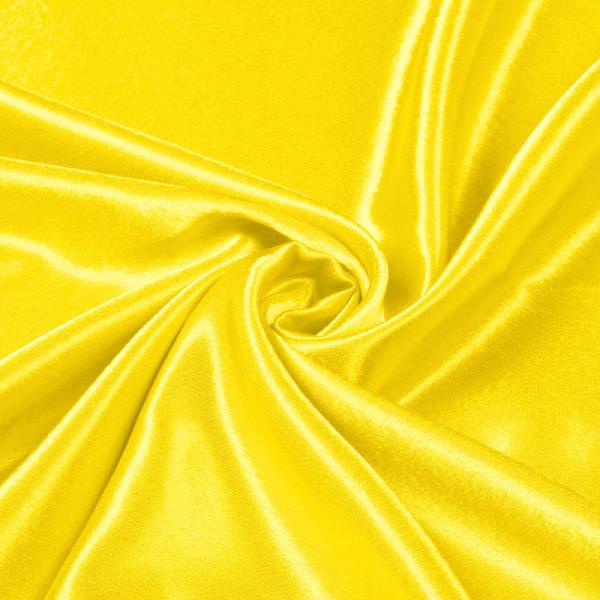 Crepe Satin Yellow Satin Crêpe Fabric