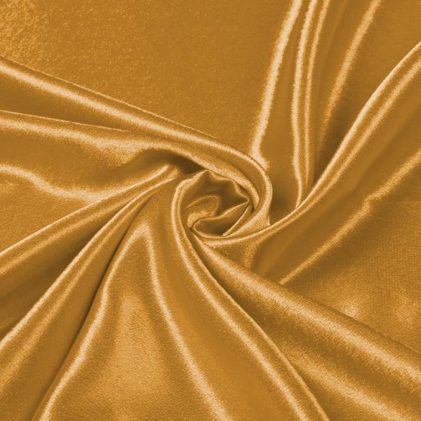 Crepe Satin Dark Gold Satin Crêpe Fabric