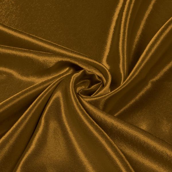 Crepe Satin Dark Bronze Satin Crêpe Fabric