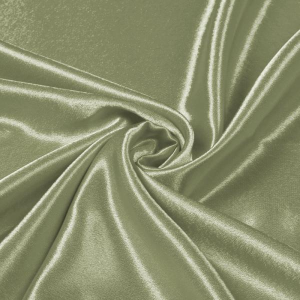 Crepe Satin Vintage Green Satin Crêpe Fabric