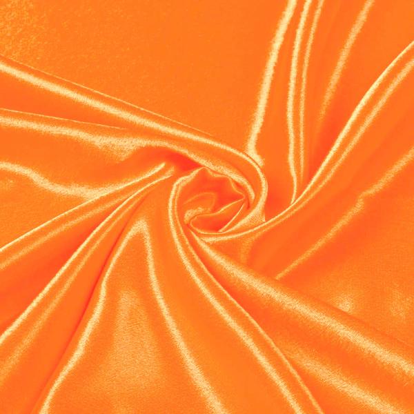 Crepe Satin Orange Satin Crêpe Fabric