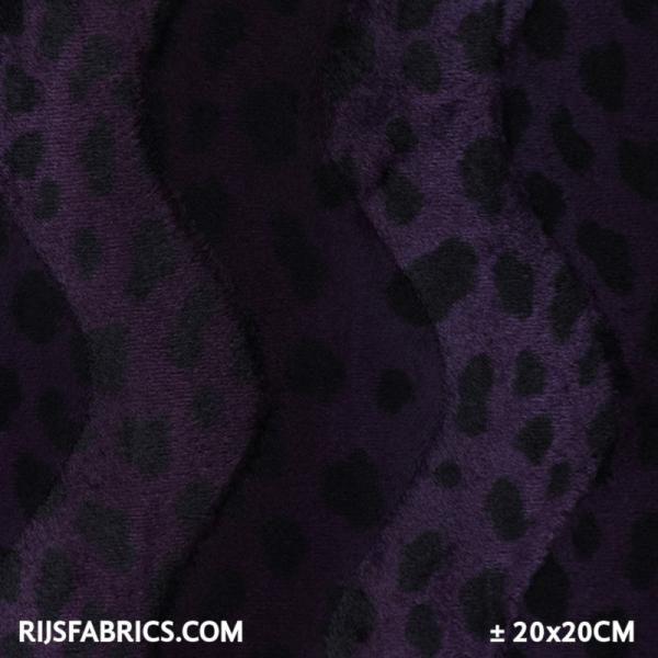 Velboa Purple Cheetah Velboa Fabric