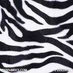 Velboa Zebra White Velboa Fabric
