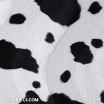 Velboa Cow Black White Velboa Fabric