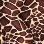 Velboa Giraffe Dark Brown Velboa Fabric