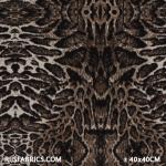 Jersey Fabric - Tiger Print Brown Printed Jersey Fabric Punta Quality