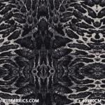 Jersey Fabric - Tiger Print Grey Printed Jersey Fabric Punta Quality