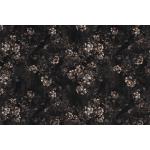 Jersey Fabric - Floral Design Brown Printed Jersey Fabric Punta Quality