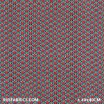 Child Fabric – Retro Print Aqua Fuchsia Child Fabric Cotton