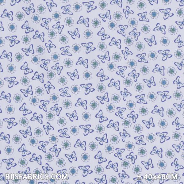 Child Fabric – Butterflies Light Blue Child Fabric Cotton