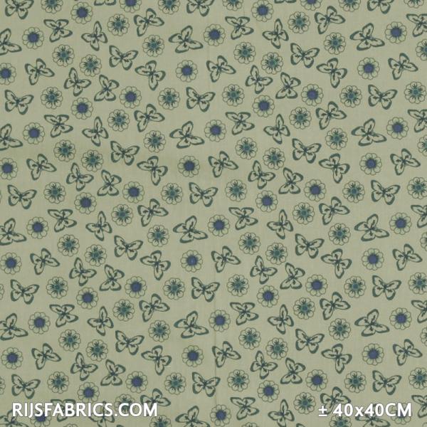 Child Fabric – Butterflies Lime Child Fabric Cotton