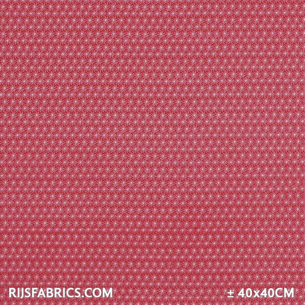 Child Fabric – Small Flower Motif Red Fuchsia Child Fabric Cotton