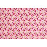 Cotton Prints - Flowers With Leaf Pink Cotton Poplin Printed
