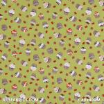 Child Fabric – Cupcake Lime Child Fabric Cotton