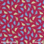 Child Fabric - Birds Star Fuchsia Child Fabric Cotton