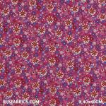 Child Fabric – Field Flowers Fuchsia Child Fabric Cotton