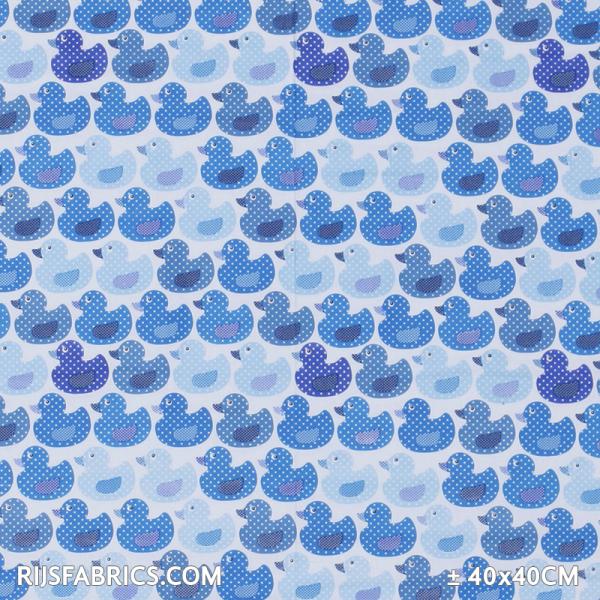 Child Fabric - Duck Aqua Child Fabric Cotton