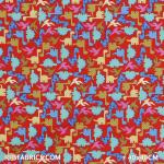 Child Fabric - Dino Red Child Fabric Cotton