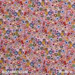 Child Fabric - Retro Flower Pink Child Fabric Cotton