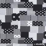Child Fabric – Patchwork Fabric Black White Child Fabric Cotton
