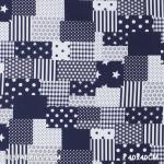 Child Fabric – Patchwork Fabric Navy White Child Fabric Cotton