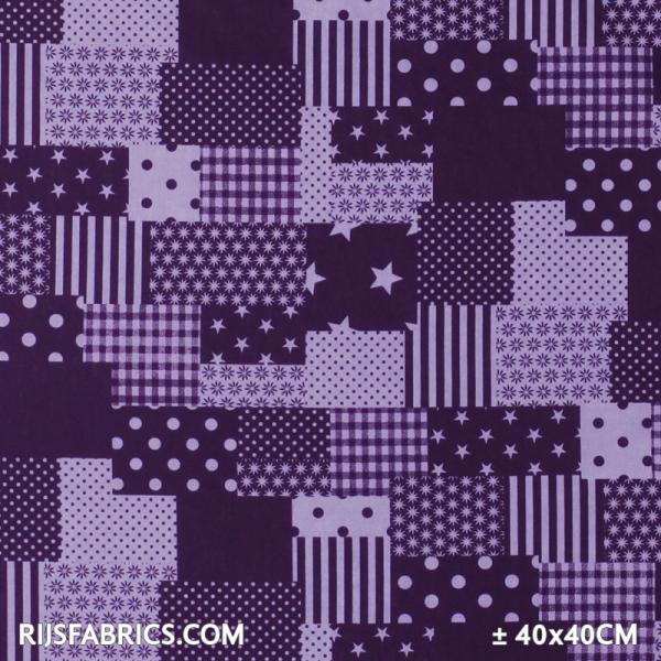 Child Fabric – Patchwork Fabric Purple Lila Child Fabric Cotton
