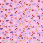 Child Fabric - Siren Car Pink Child Fabric Cotton