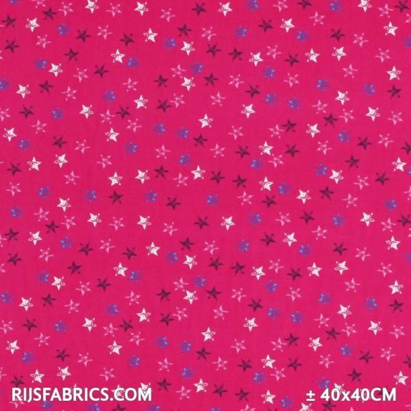 Child Fabric - Stars Fuchia Child Fabric Cotton