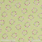Child Fabric - Flower Garland Lime Child Fabric Cotton