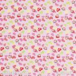 Child Fabric - Monkey Pink Child Fabric Cotton