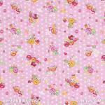 Child Fabric – Smiley Pink Child Fabric Cotton