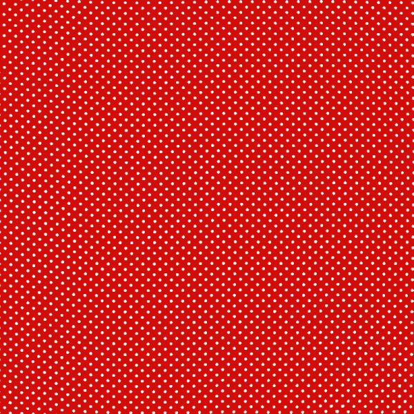 Polka Dot Fabric Red / White 2mm Dots 2 mm