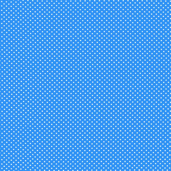Polka Dot Fabric Aqua / White 2mm Dots 2 mm