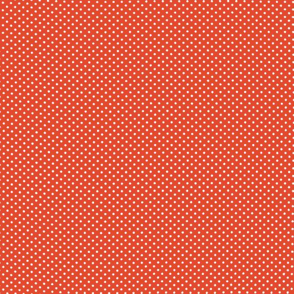 Polka Dot Fabric Orange / White 2mm Dots 2 mm