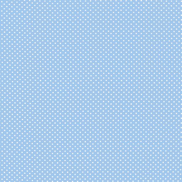 Polka Dot Fabric Light Blue / White 2mm Dots 2 mm
