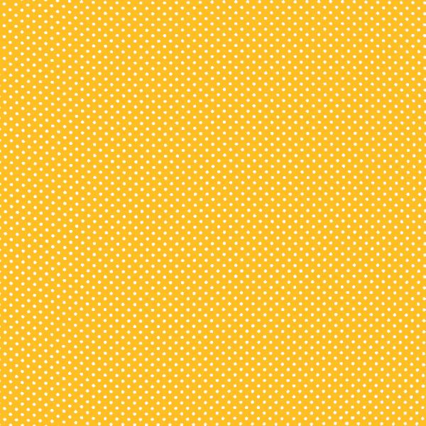 Polka Dot Fabric Yellow / White 2mm Dots 2 mm