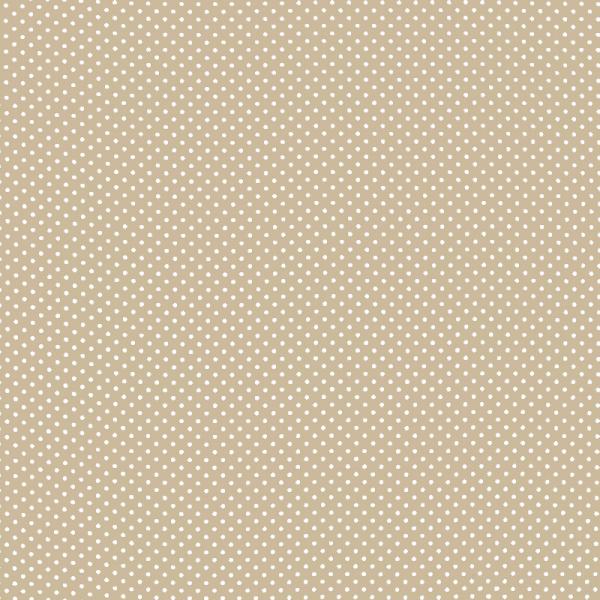 Polka Dot Fabric Beige / White 2mm Dots 2 mm