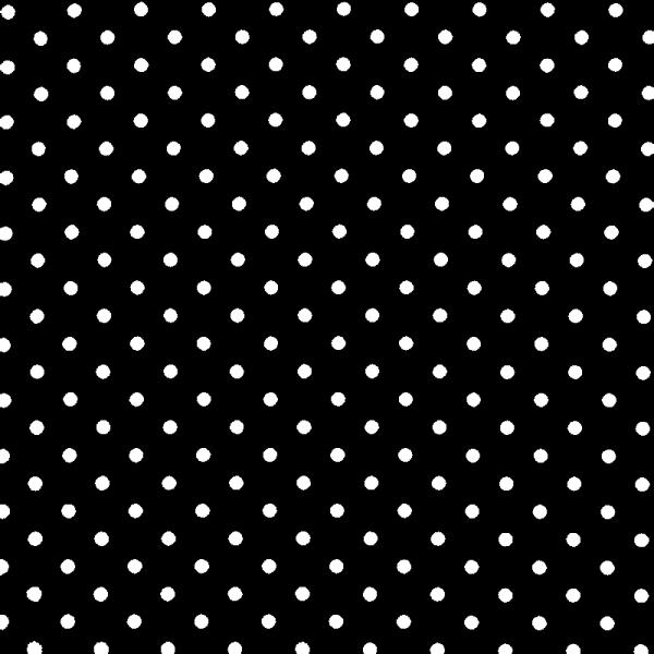 Polka Dot Fabric Black / White 7mm Dots 7 mm