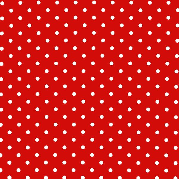 Polka Dot Fabric Red / White 7mm Dots 7 mm
