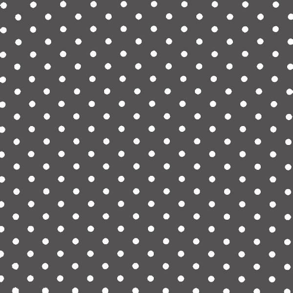 Polka Dot Fabric Grey / White 7mm Dots 7 mm