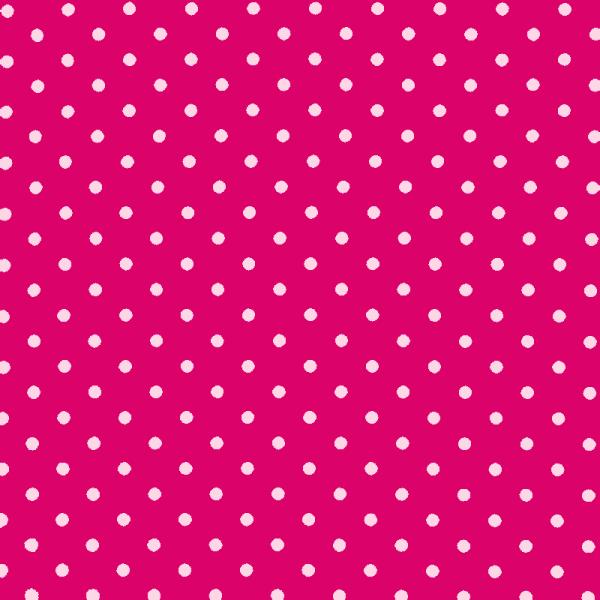 Polka Dot Fabric Fuchsia / Pink 7mm Dots 7 mm