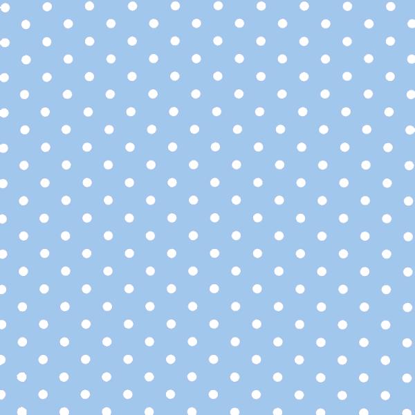 Polka Dot Fabric Light Blue / White 7mm Dots 7 mm